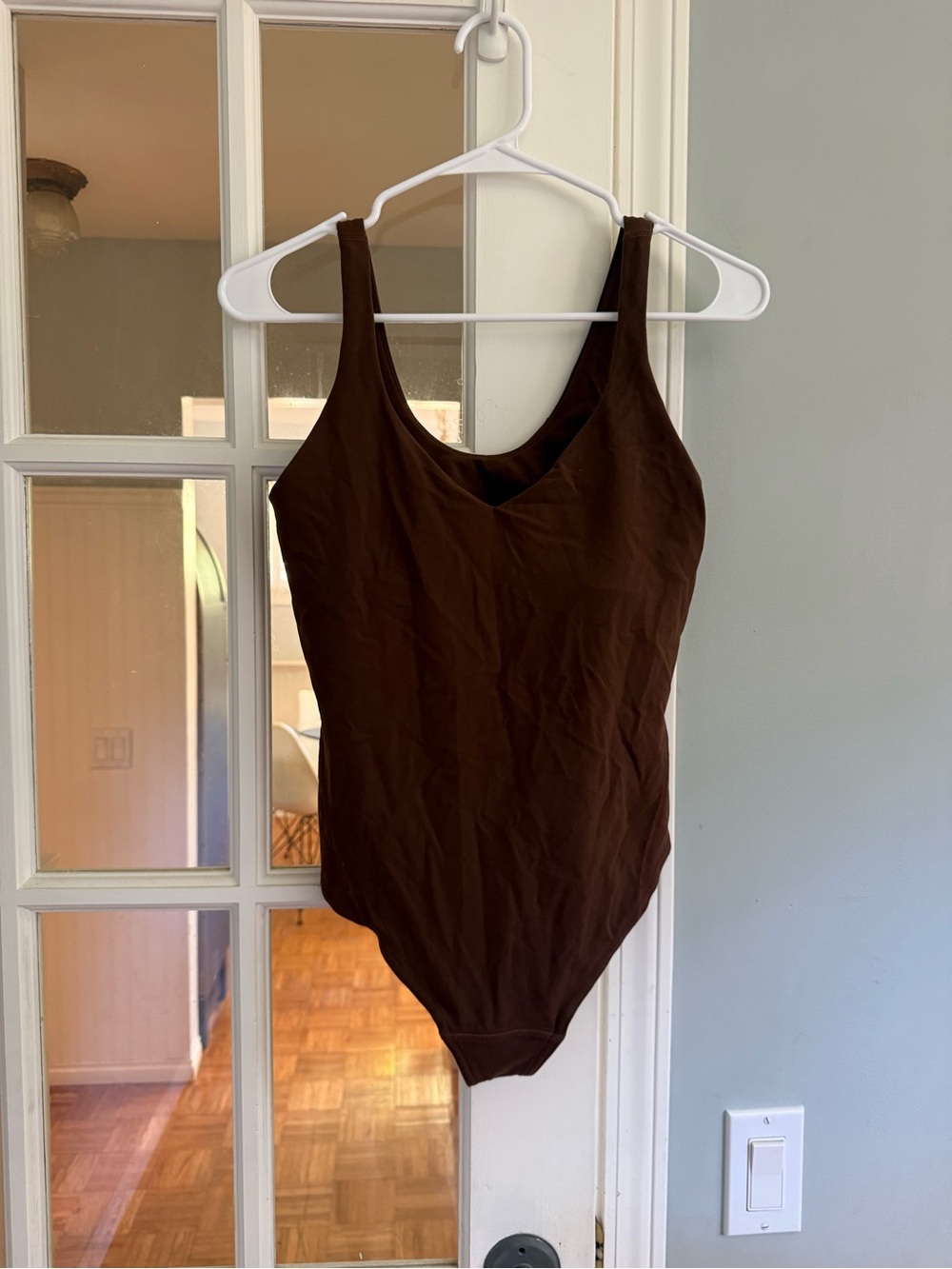 lululemon athletica Brown align Scoop-Neck Bodysuit